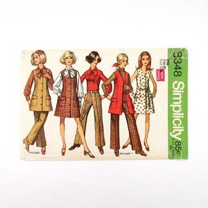Late 60s Misses' Separates Simplicity Sewing Pattern 8348 Bust 32 1/2 Modern 2